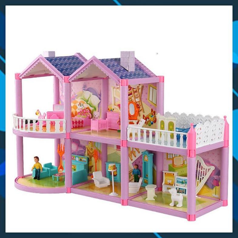 Đồ chơi lắp ghép Mô Hình Nhà Búp Bê Cỡ Lớn Cho Các Bé [TOY WORLD]