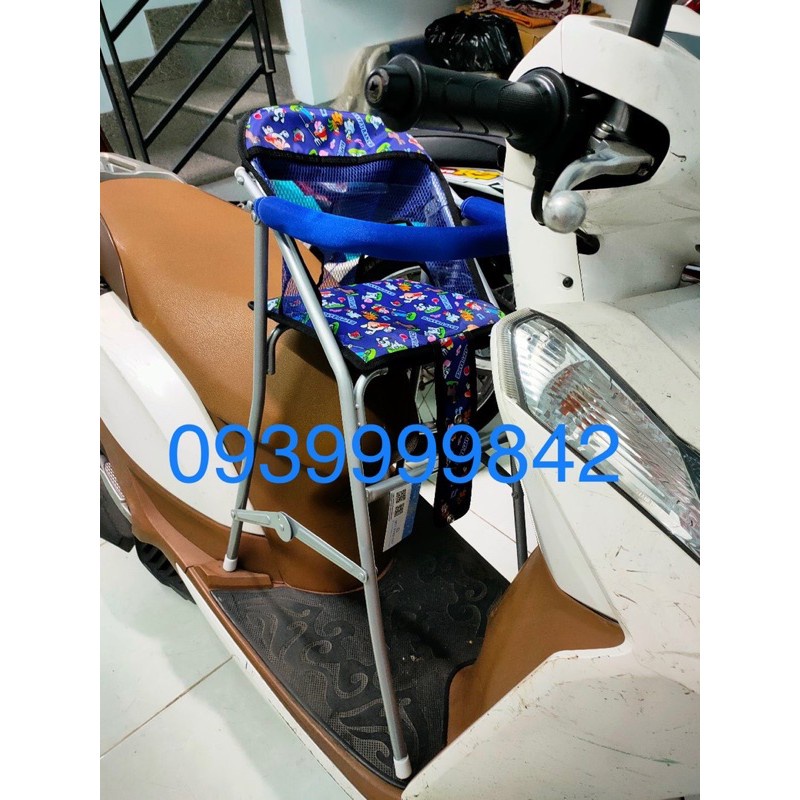 ✕✇✜Ghế ngồi xe máy xếp gọn có vòng bảo vệ Lead, Scr, Shark, Acruzo
