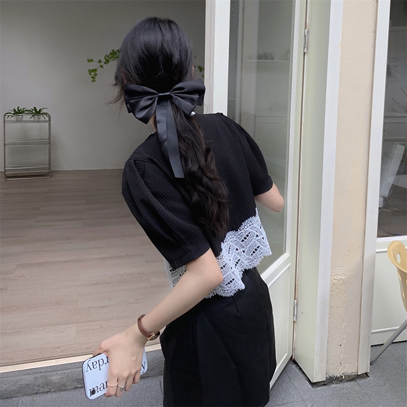 Áo Khoác Cardigan Ngắn Phối Ren Thời Trang Mùa Hè Cho Nữ