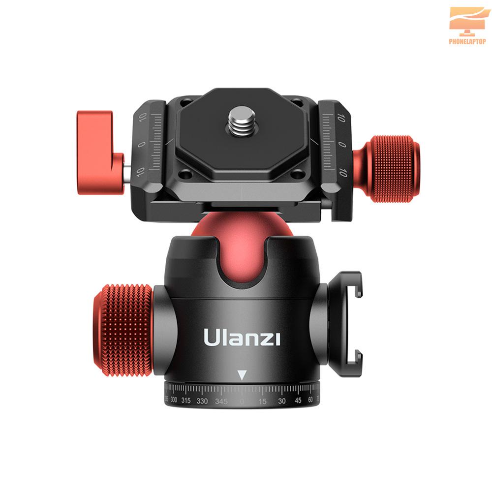 Ulanzi U-70 Mini Ball Head Dual 360° Panorama Adjusting with Cold Shoe Mount Quick Release Plate Compatible with Arca-Swiss Peak Design Quick Release