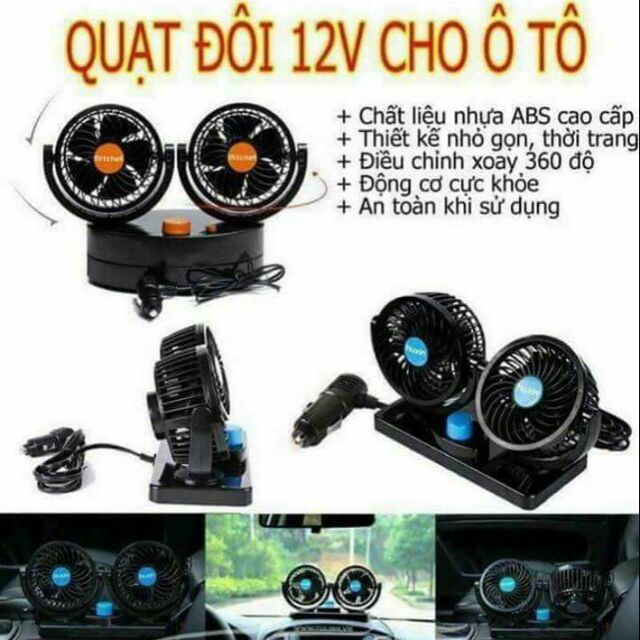 Quạt đôi cho ô tô