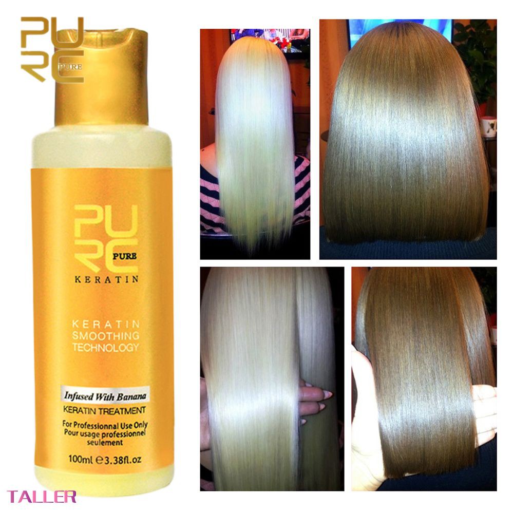 Tinh chất keratin chuối Purc 12% phục hồi tóc hư tổn 100ml