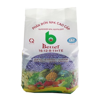 Phân bón NPK 16-12-8-11S+TE, NPK Better tím 1kg