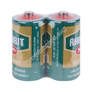 Pin con thỏ nhiều kích cỡ/ 1đôi