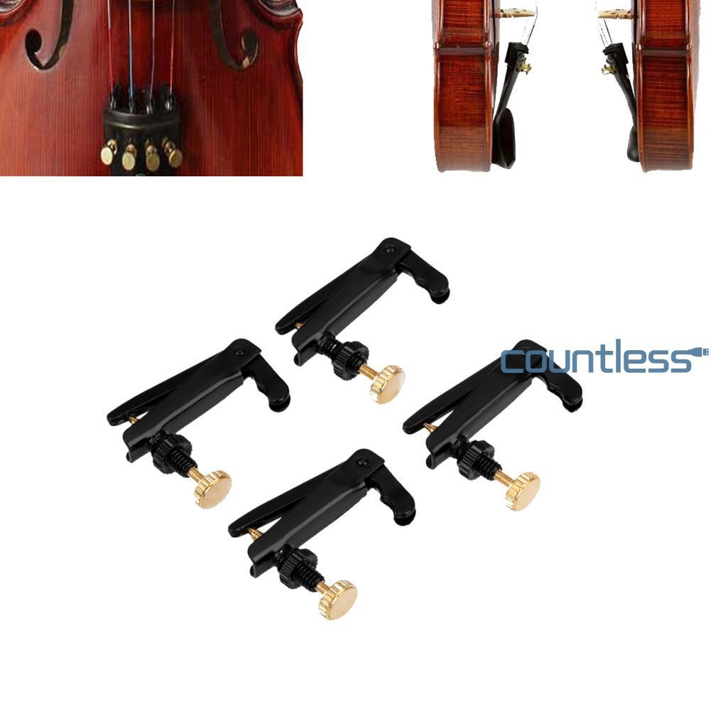 Bộ 4 Móc Điều Chỉnh Dây Đàn Violin 4 / 4-3 / 4 Mạ Sắt