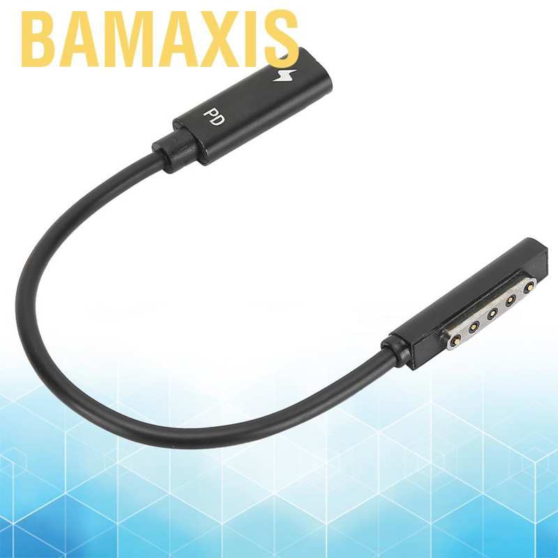 Dây Cáp Sạc Chuyển Đổi Bamaxis Type C Pd Với Đầu Ra Usb-C Cho Máy Tính Microsoft Surface 1 / 2 / Rt