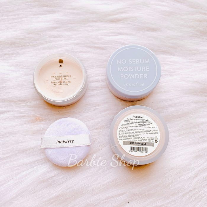 PHẤN PHỦ BỘT INNISFREE NO-SEBUM POWDER 5G XANH LÁ+XANH DƯƠNG KIỀM DẦU