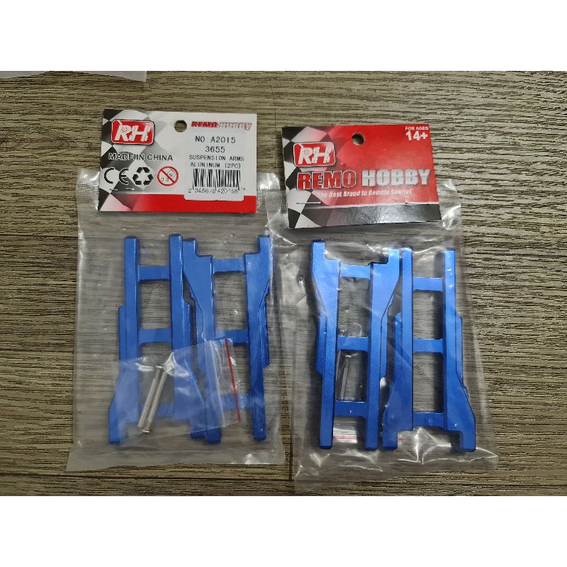 Bộ phụ kiện arm kim loại - cánh tay đòn phía trước và phía sau M0203 dòng Emu -Slash bản 1: 10 & dòng wltoys12402A.