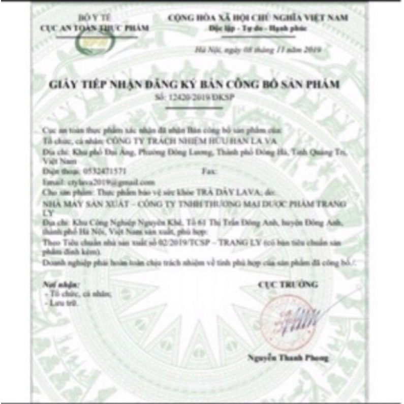 Trà dây lava dạng túi lọc hỗ trợ viêm loét dạ dày, mát gan - Chính hãng