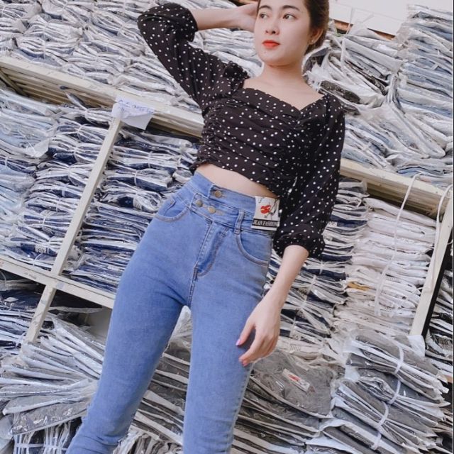 💟Quần jean lưng siêu cao, phối với tất cả các áo , không bị kén dáng, chuẩn form,.🔴Đủ size: 26, 27, 28, 29, 30