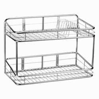 kệ trạn úp chén bát gắn tường inox 2 tầng dài 70cm