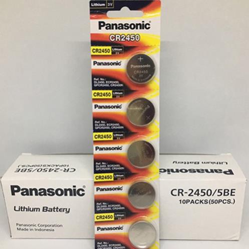 Pin CR2450 Panasonic chính hãng vỉ 5 viên