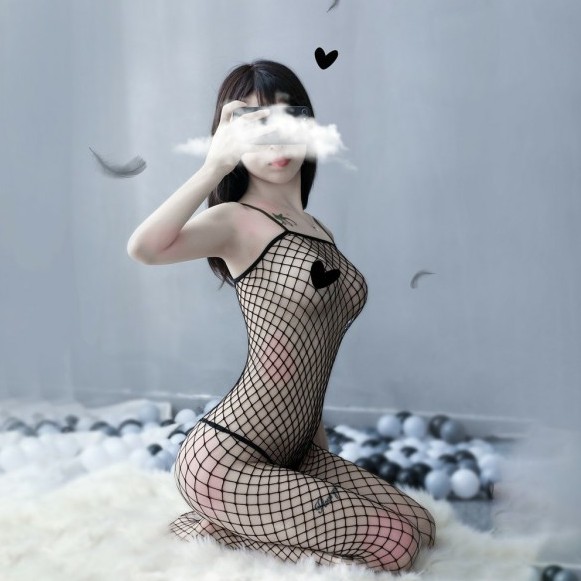 Bộ ngủ cosplay lưới có quai 246 Sexy