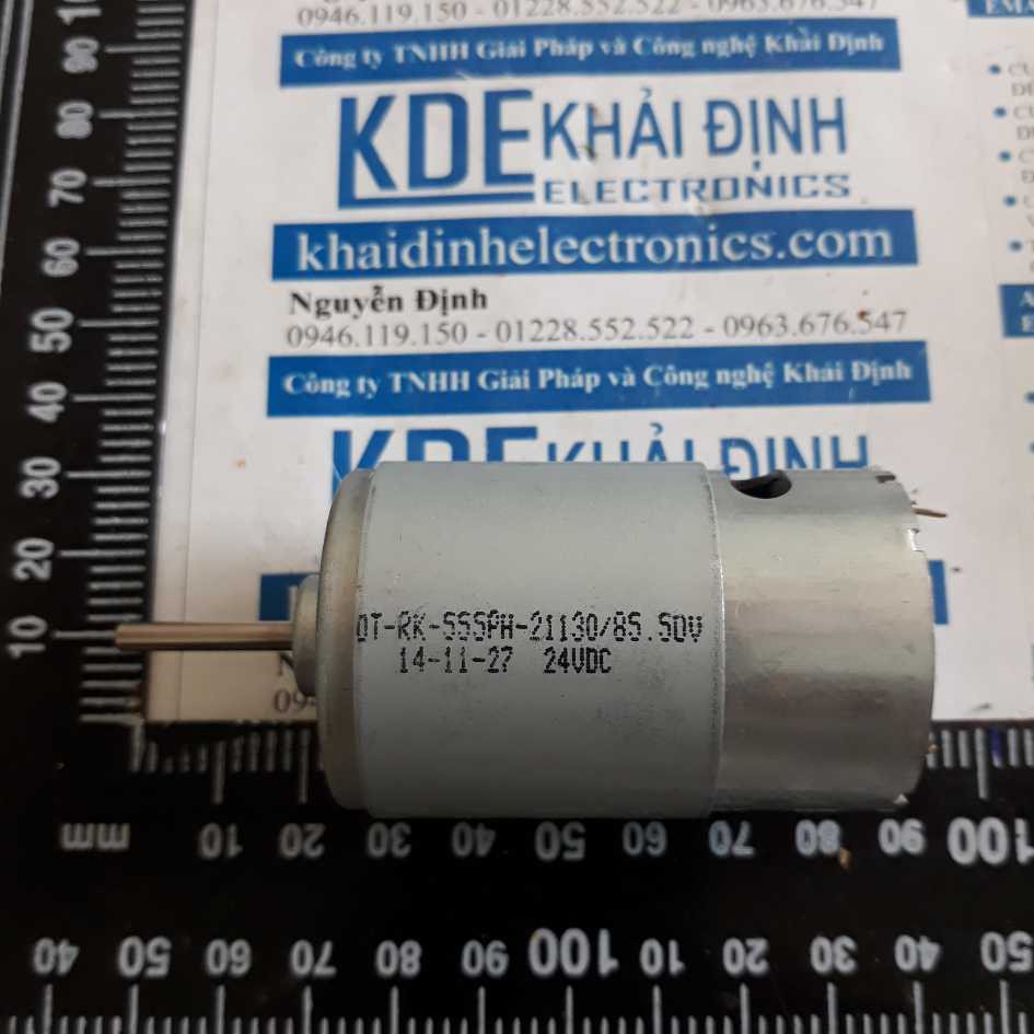 động cơ DC DT-RK-555PH 24v3669rpm trục D 3.2mm, 250gam, momen xoắn cao kde3084