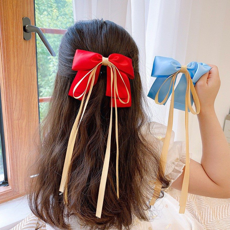 KIDBLUE Korean Online celebrity headdress bow hairpin ins Korea spring clip