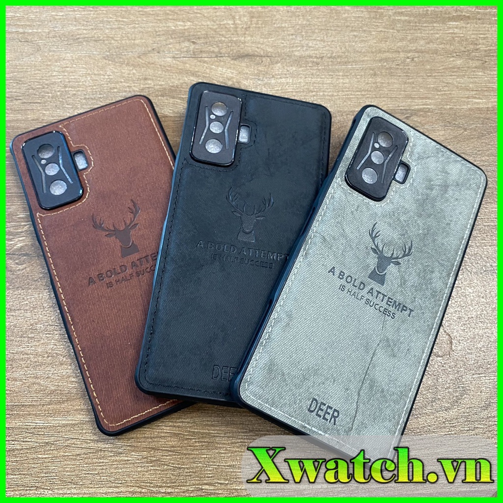 Ốp Lưng Vải Deer Xiaomi Poco F3 K40 Gaming Poco F3 GT K30 pro Mi 8 Mi 8 lite K50 gaming  Note 10 pro Hoạ tiết hươu