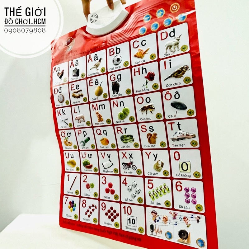 [VỪA HỌC-VỪA CHƠI] Đồ chơi bảng chữ cái chữ số thông minh giúp bé học đánh vần có nhạc