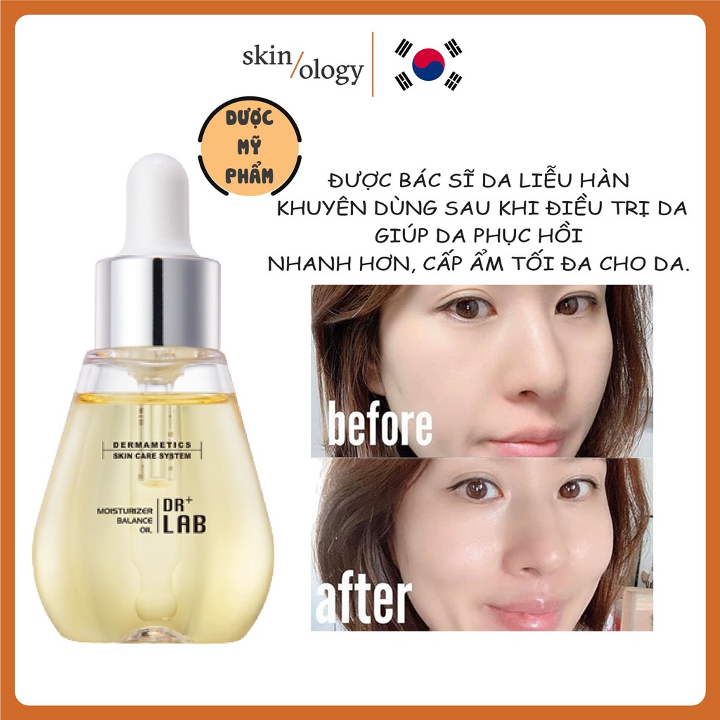 DẦU DƯỠNG DA MOISTURIZER BALANCING OIL DR. LAB SKINOLOGY DƯỢC MỸ PHẨM HÀN QUỐC DA DẦU LỖ CHÂN LÔNG TO DA KHÔ NHẠY CẢM