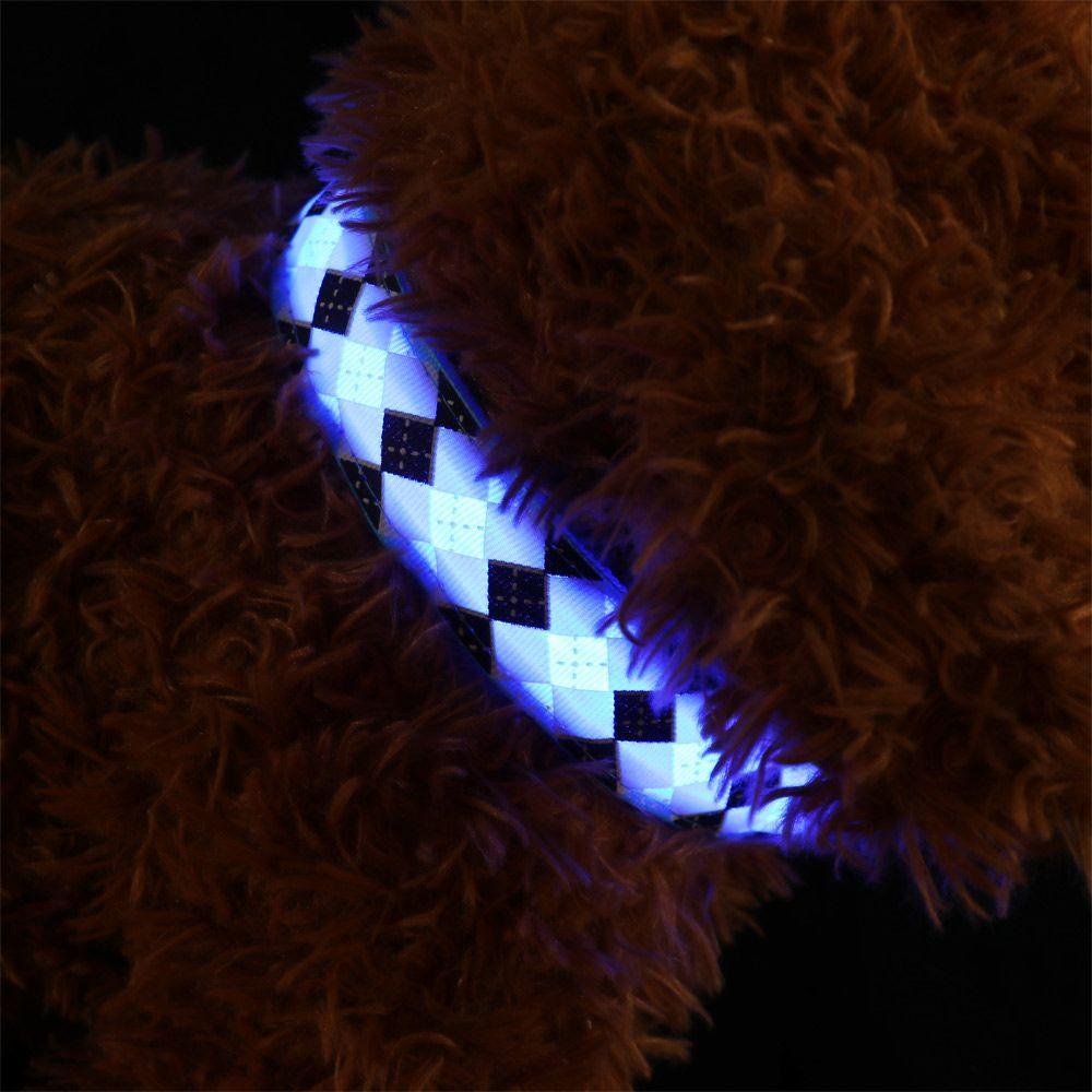 Vòng Cổ Thú Cưng Gắn Đèn LED Phát Sáng Trong Đêm Chống Lạc 1 #