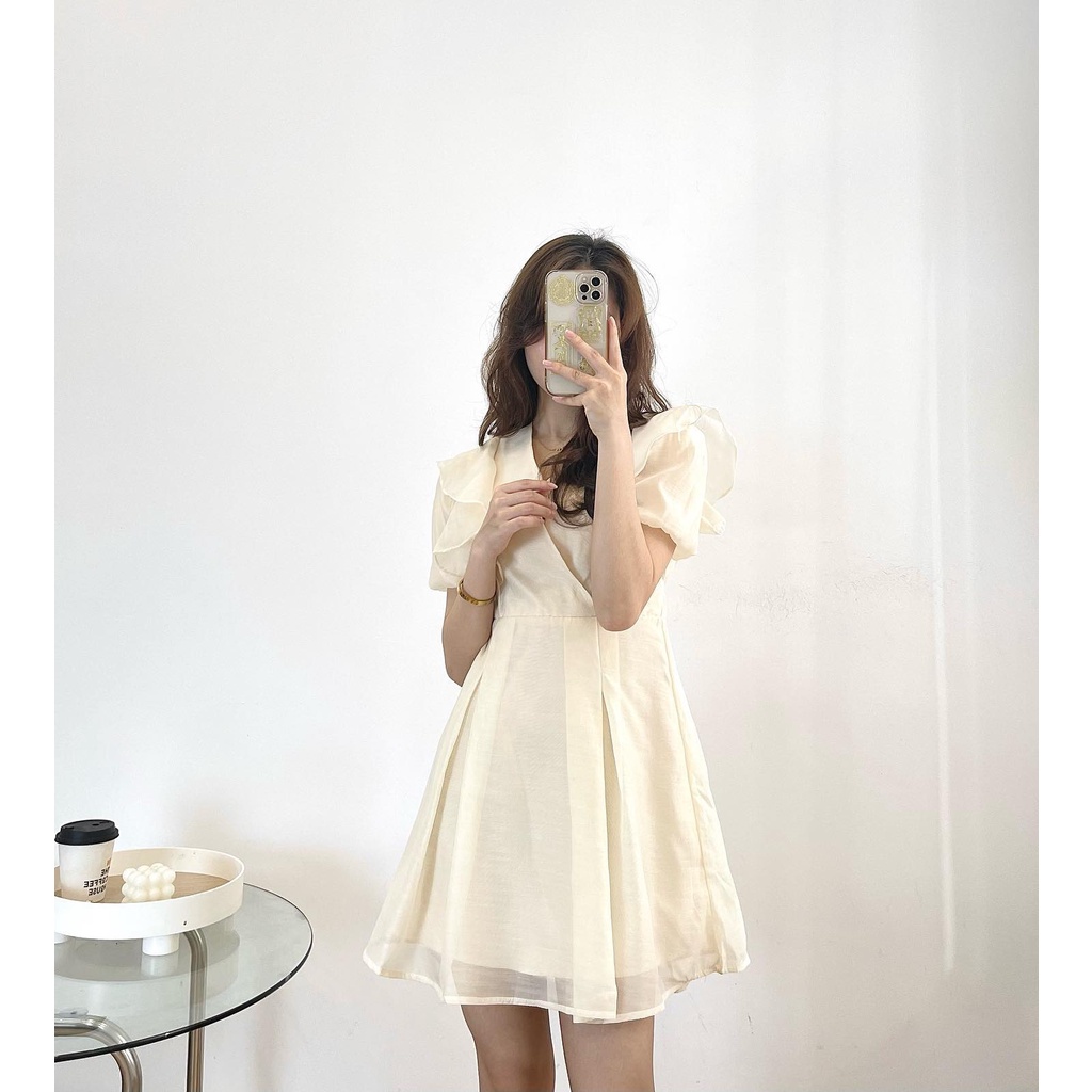 Đầm voan tơ xòe thời trang nữ Miho house