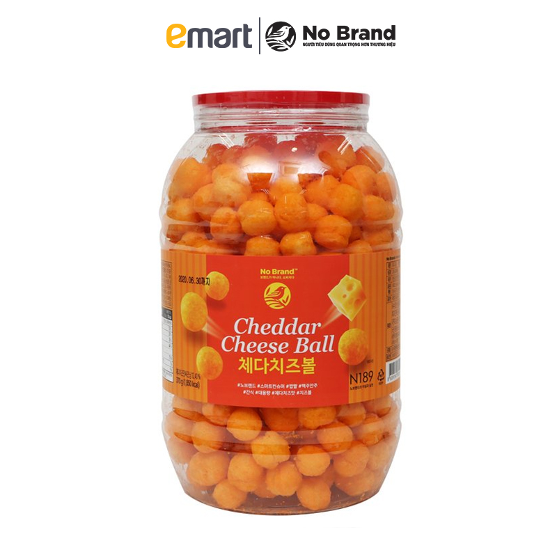 Snack Phô Mai Viên Size Jumbo Cheddar Cheese Ball No Brand 370g - Emart VN | BigBuy360 - bigbuy360.vn