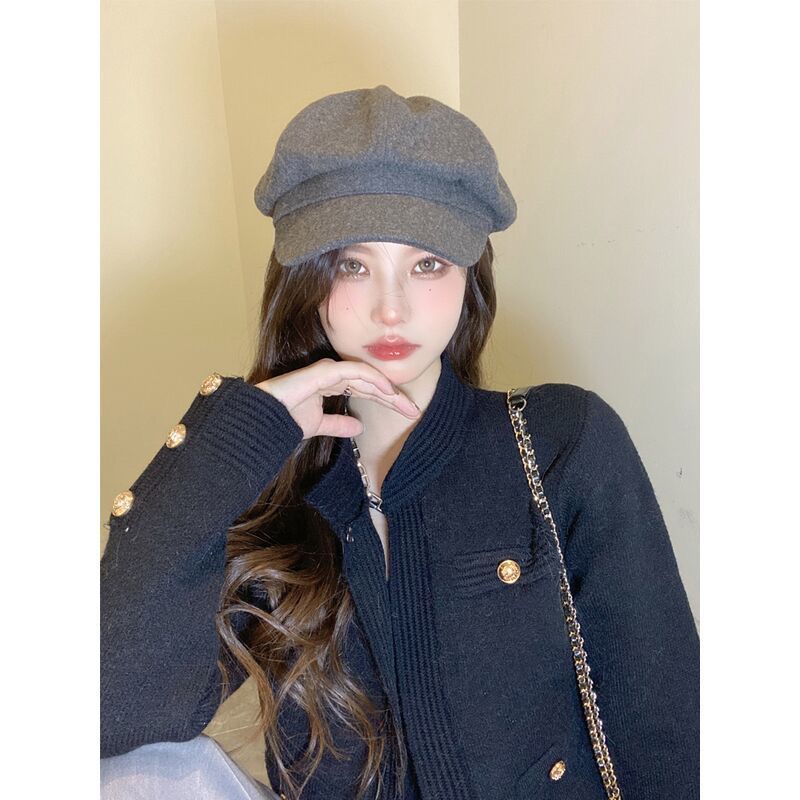 Hàng Mới Về Mới Áo Khoác Cardigan Dệt Kim Tay Dài Dáng Rộng Thời Trang Thu Đông