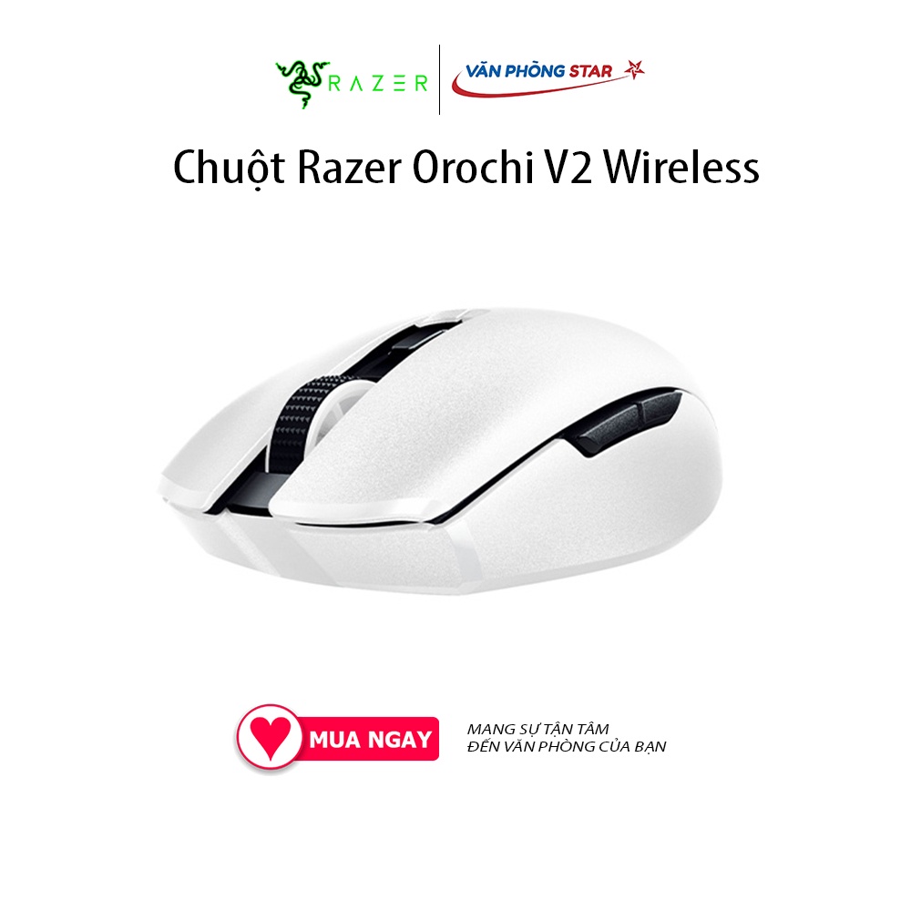 Chuột Razer Orochi V2 Wireless cảm biến laser 8.200 dpi pin 7 tháng kết nối không dây wireless bluetooth chính hãng