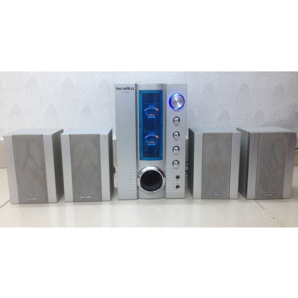 Sốc..!!!! Loa Soundmax 4.1 7000 có màn hình đánh theo điệu nhạc, và 2 lỗ gắn micro ...
