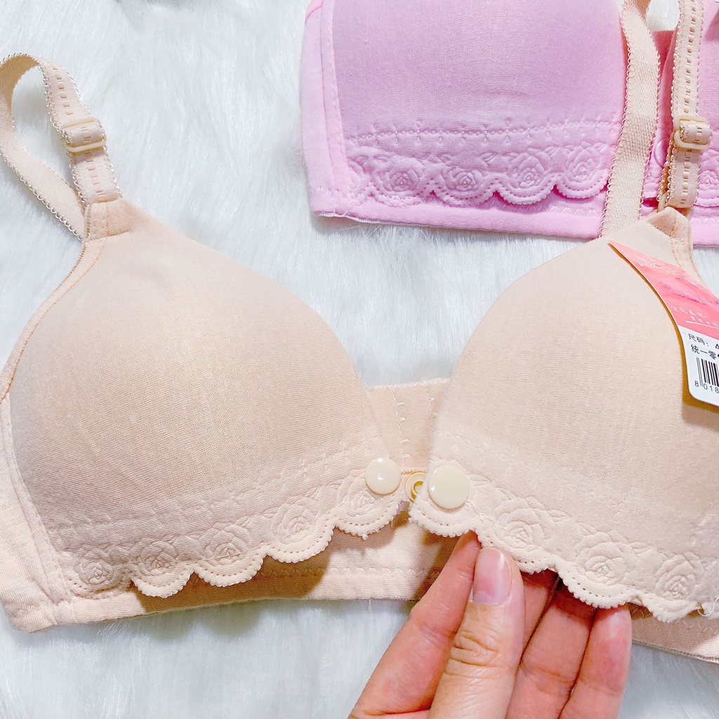 Áo Lót Bầu Và Sau Sinh Mở Cúc Cho Con Bú Tiện Lợi Chống Chảy Xệ, Đồ Lót Chip Bà Bầu HN1608 Honey Mommy