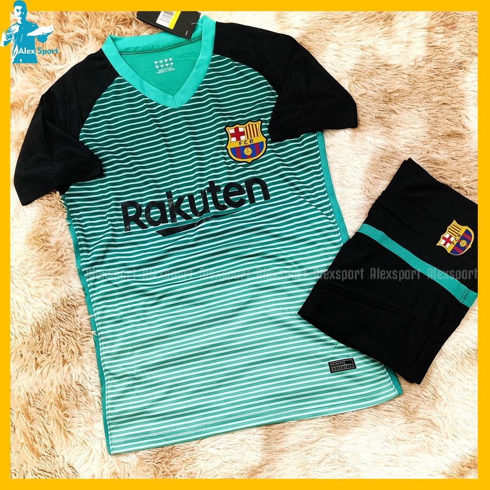 Bộ quần áo bóng đá CLB Barca màu xanh - Alex Sport