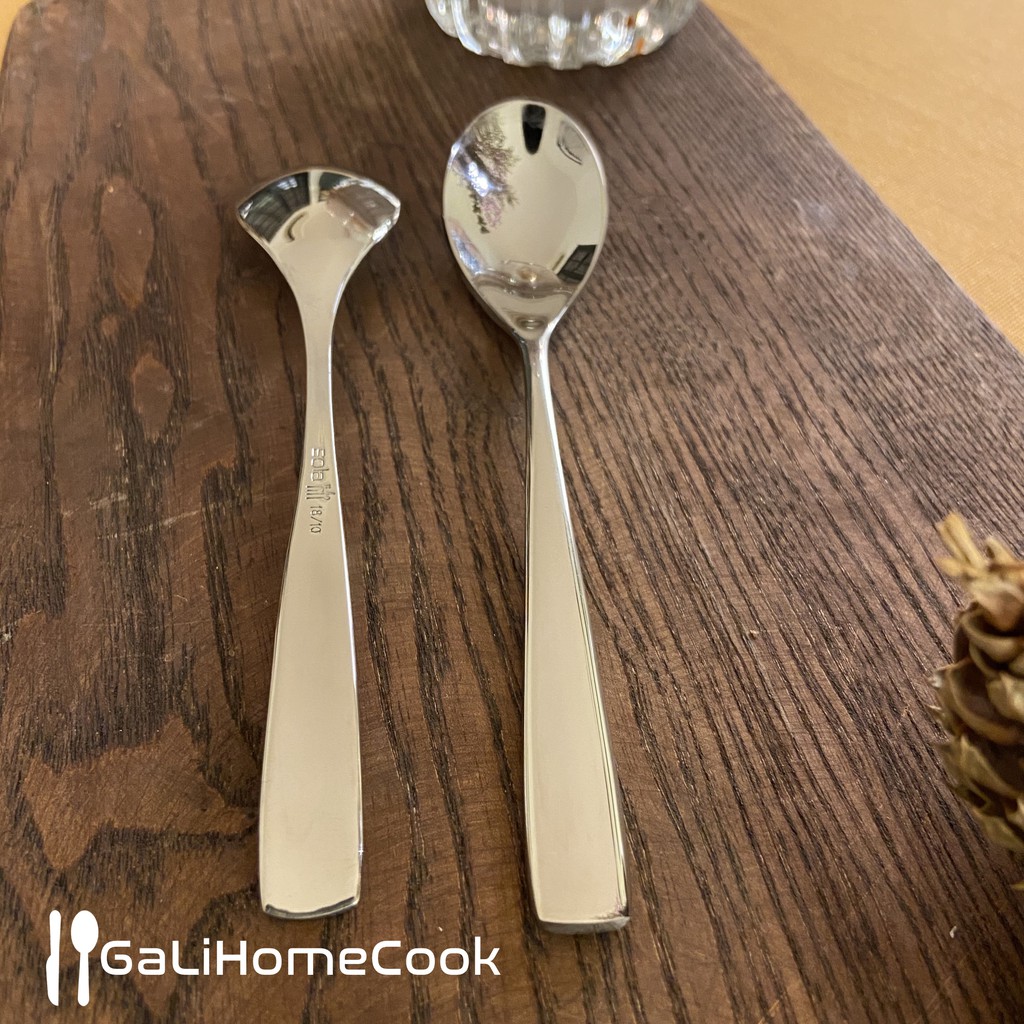 Thìa cà phê (cafe) cán ngắn inox 304 SOLA phong cách Châu Âu cao cấp | GaliHomecook Teaspoon BH9