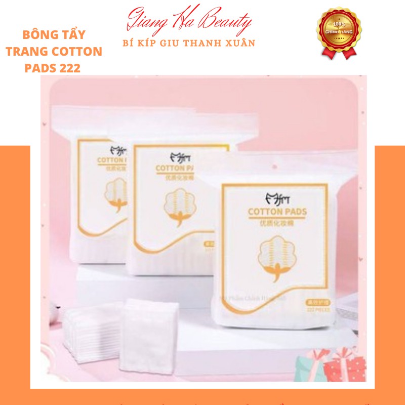 BÔNG TẨY TRANG COTTON PADS CHÍNH HÃNG 222 MIẾNG - NỘI ĐỊA TRUNG QUỐC | BigBuy360 - bigbuy360.vn