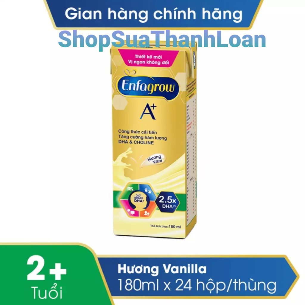 [HSD T10-2021] Thùng 24 Hộp SBPS Enfagrow A+ 4 Vanilla 180ml | BigBuy360 - bigbuy360.vn