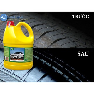 Dung dịch bóng lốp xe HT3M (xi làm đen lốp) đậm đặc 4.5 lít