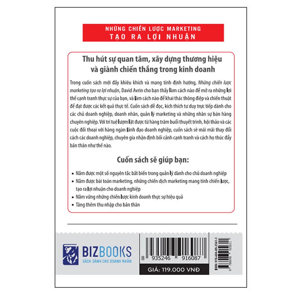 Sách - Những Chiến Lược Marketing Tạo Ra Lợi Nhuận | BigBuy360 - bigbuy360.vn