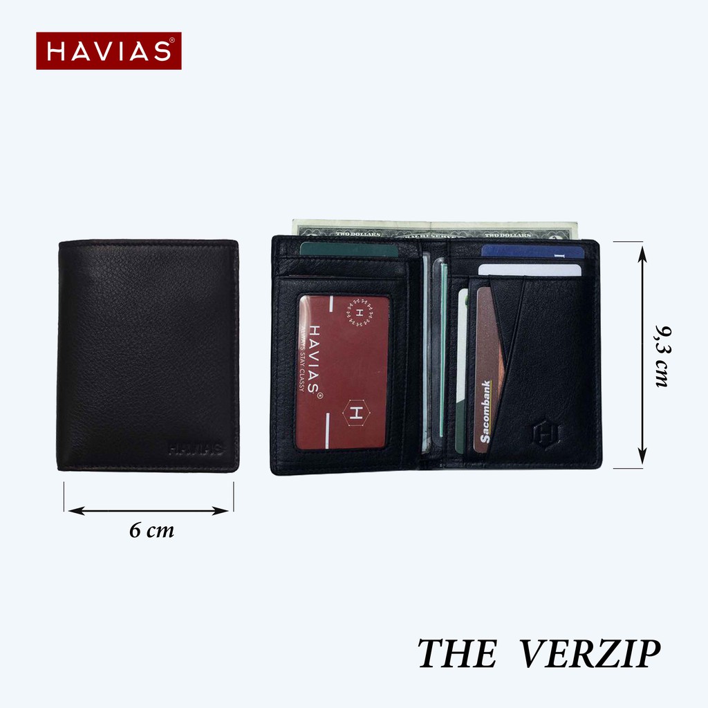 Ví Da Verzip Handcrafted Wallet HAVIAS