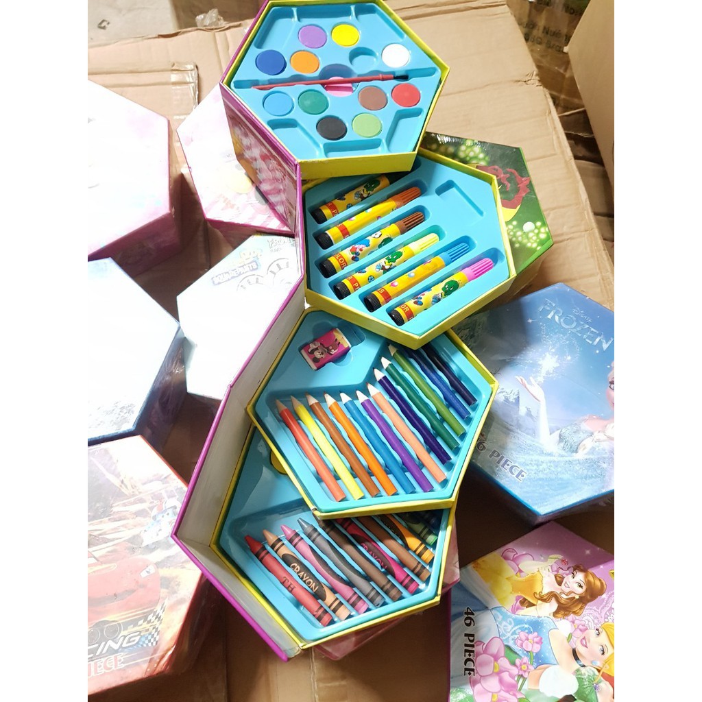 [Hàng siêu hót] Bộ tô màu 4 tầng cho bé yêu