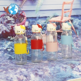 BÌNH NƯỚC THỦY TINH HELLO KITTY 300ML
