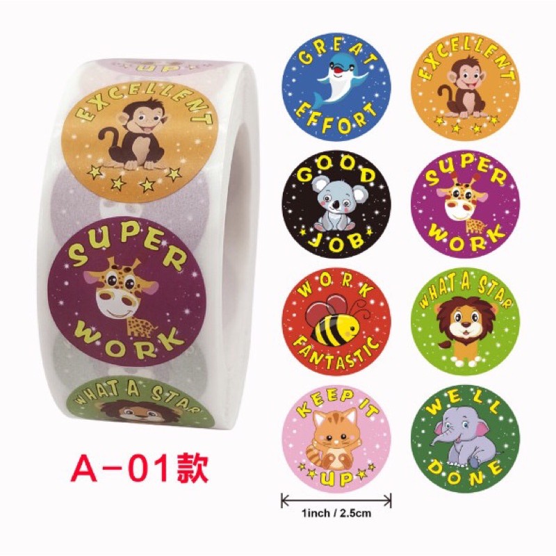 Sticker khen thưởng cuộn