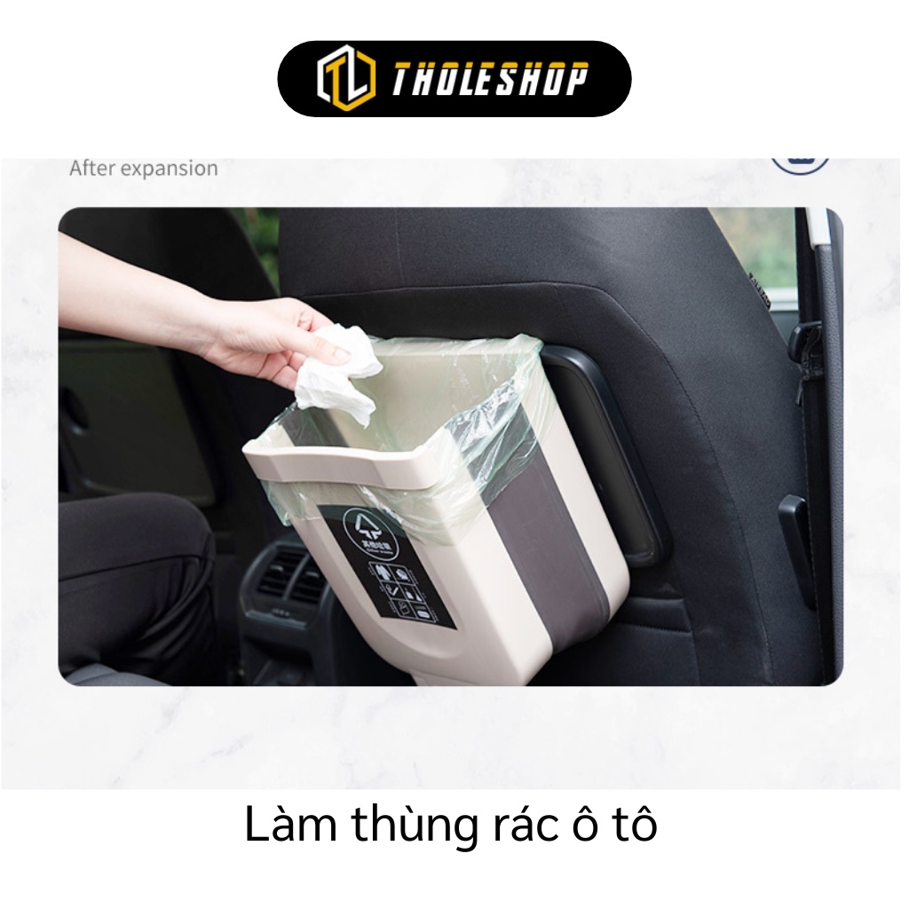 Thùng Rác Treo Nhà Bếp - Thùng Rác Gấp Gọn Treo Cánh Cửa Tủ Bếp, Xe Hơi Tiện Dụng 9184