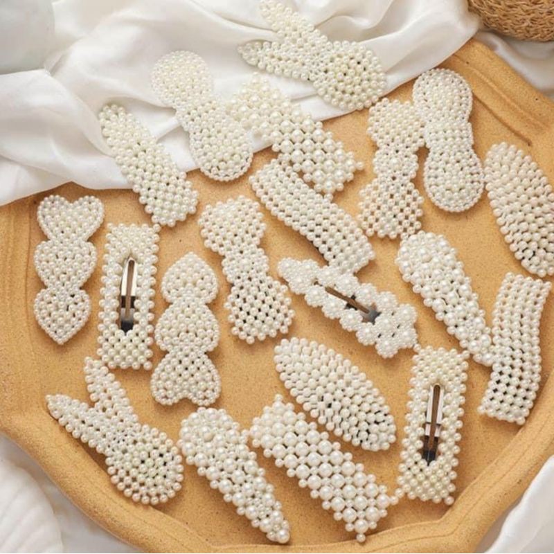 Kẹp tách mái đính hạt nhiều mẫu