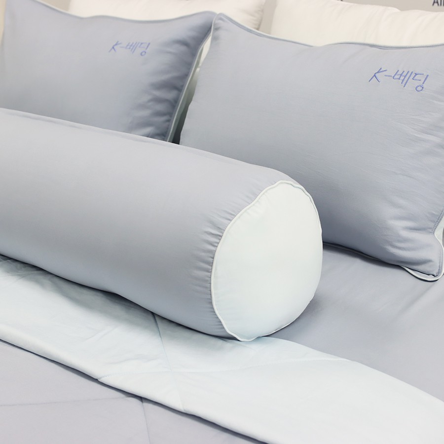 Bộ ga giường Hàn Quốc Silky K-Bedding By Everon Xám KSS107 (4 món)