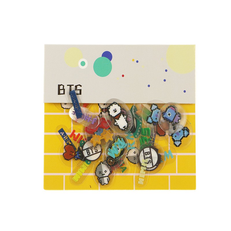 Sticker hình dán trong suốt BTS
