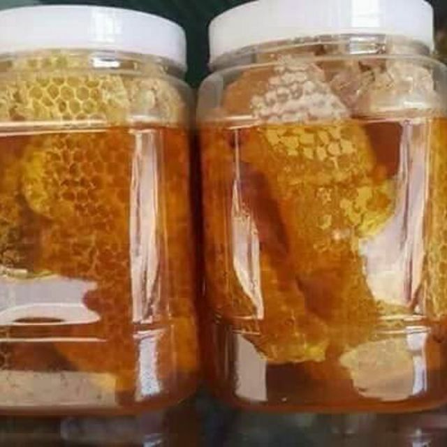 [ Hàng xịn bao test ] Mật ong rừng nguyên sáp hộp 800gr