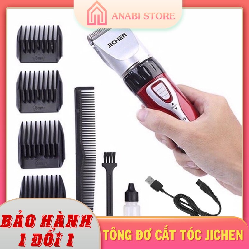 Tông Đơ Cắt Tóc Gia Đình Jichen - Tonder Cắt Tóc Cao Cấp, Chuyên Nghiệp, Máy Khỏe, Pin Trâu