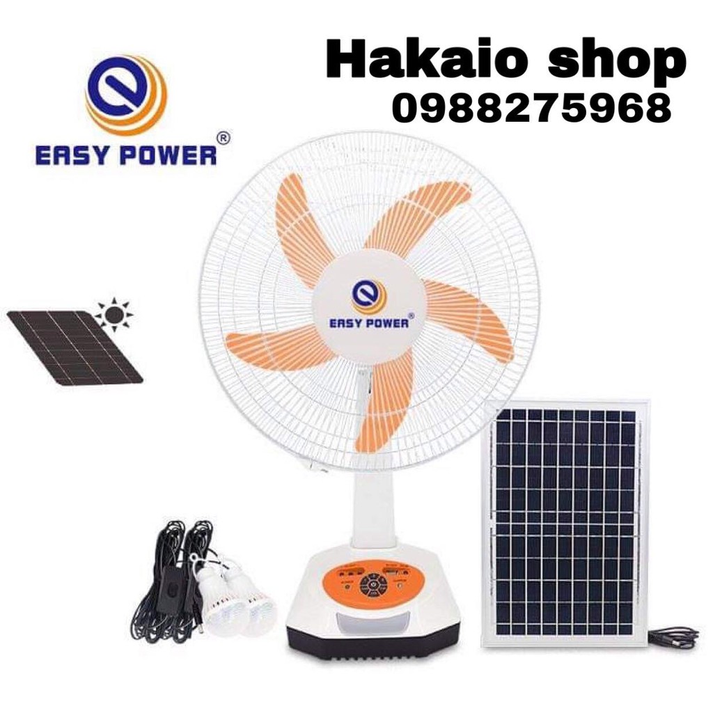 Quạt Tích Điện Năng Lượng Mặt TrờI EASY POWER Sieuthihakaio