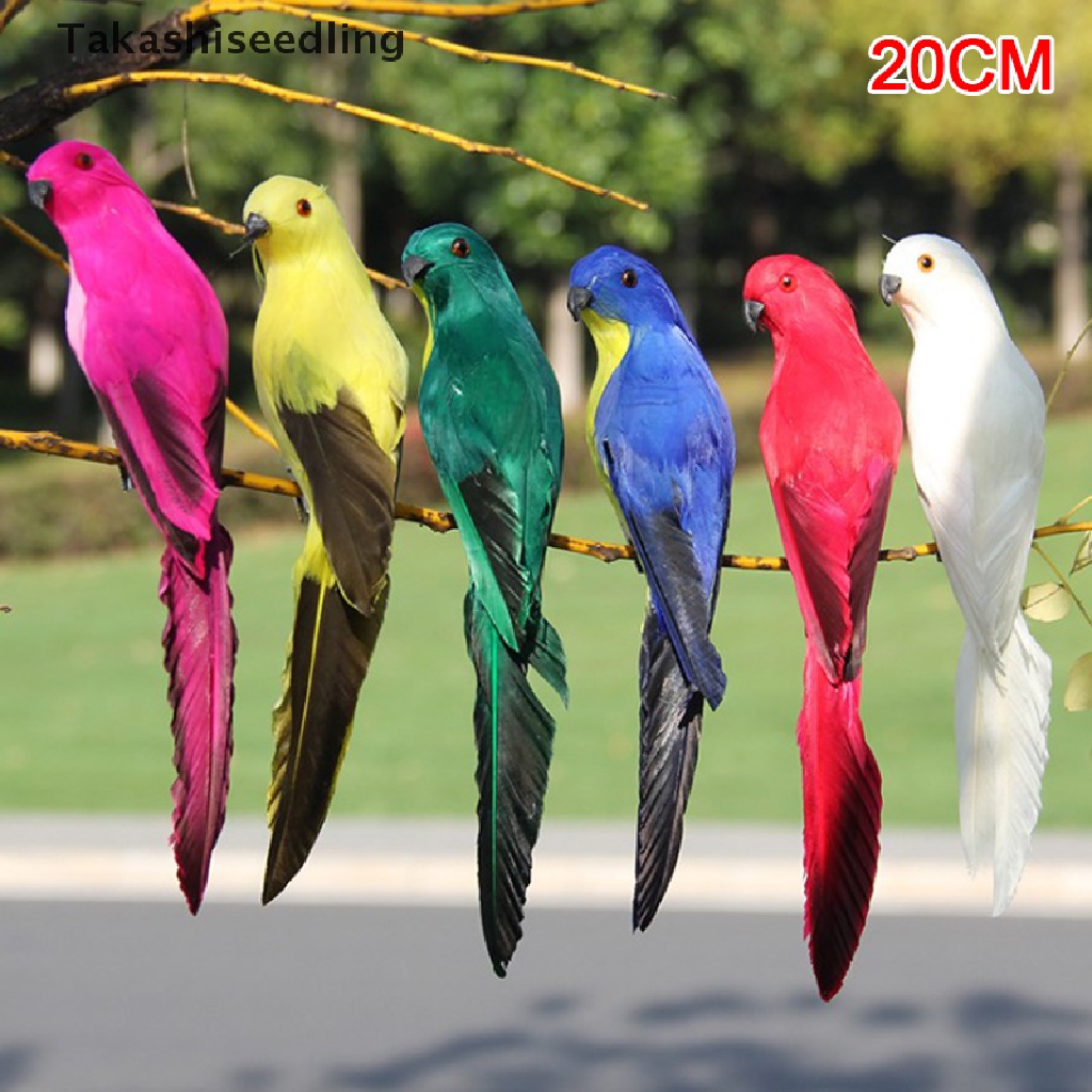 Chú Vẹt Nhân Tạo Dễ Thương 20cm Trang Trí Nhà Cửa / Sân Vườn