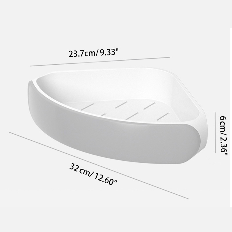 Kệ Đựng Đồ Dùng Hình Tam Giác Gắn Góc Tường Nhà Tắm / Nhà Bếp Tiện Dụng