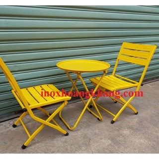 Bàn ghế ban công,bàn ghế thư giãn,ghế xếp sắt ngoài trời giá rẻ