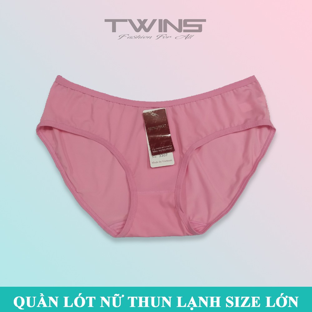 Quần lót nữ thun lạnh trơn cao cấp Hưng Phát dạng lưng nhỏ chất liệu mềm mịn thoáng mát co giãn bigsize từ 60kg-75kg